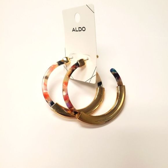 Aldo Jewelry - Aldo Gold Tone Hoop Earrings